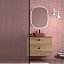 Mueble de baño Carmen estructura oculta laminados suspendido 2 cajones sobre encimera de Avila Dos 